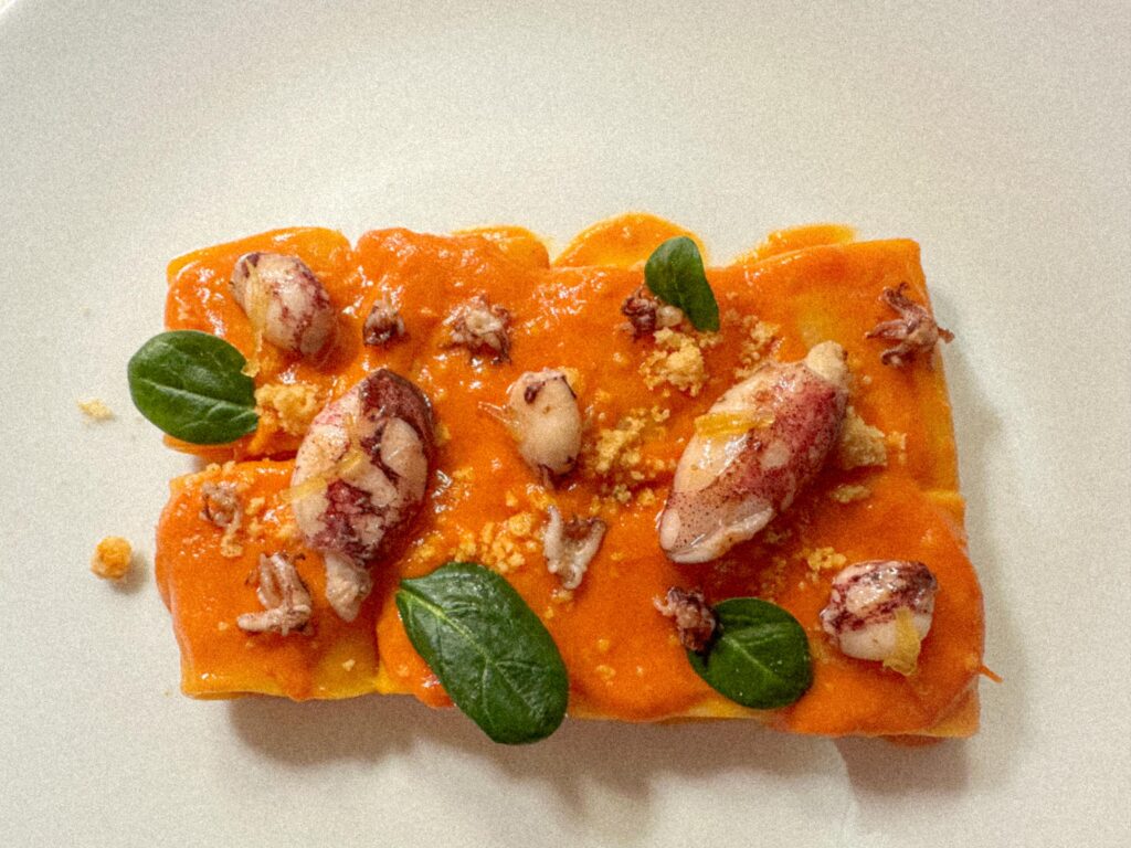 Dish from the Baccalàdivino restaurant