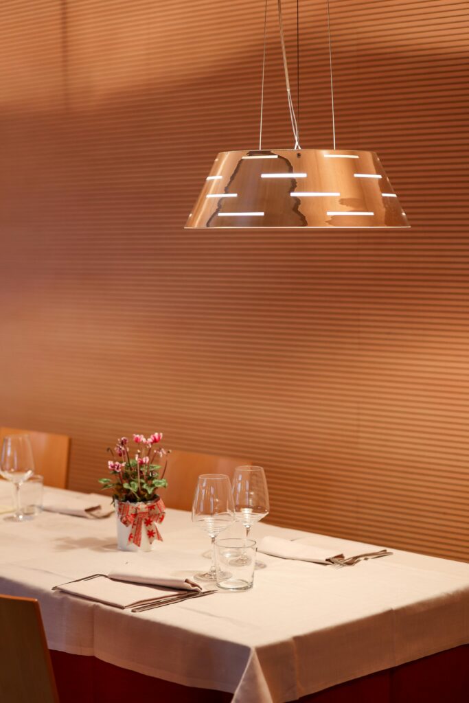 Dining room of the Baccalàdivino restaurant