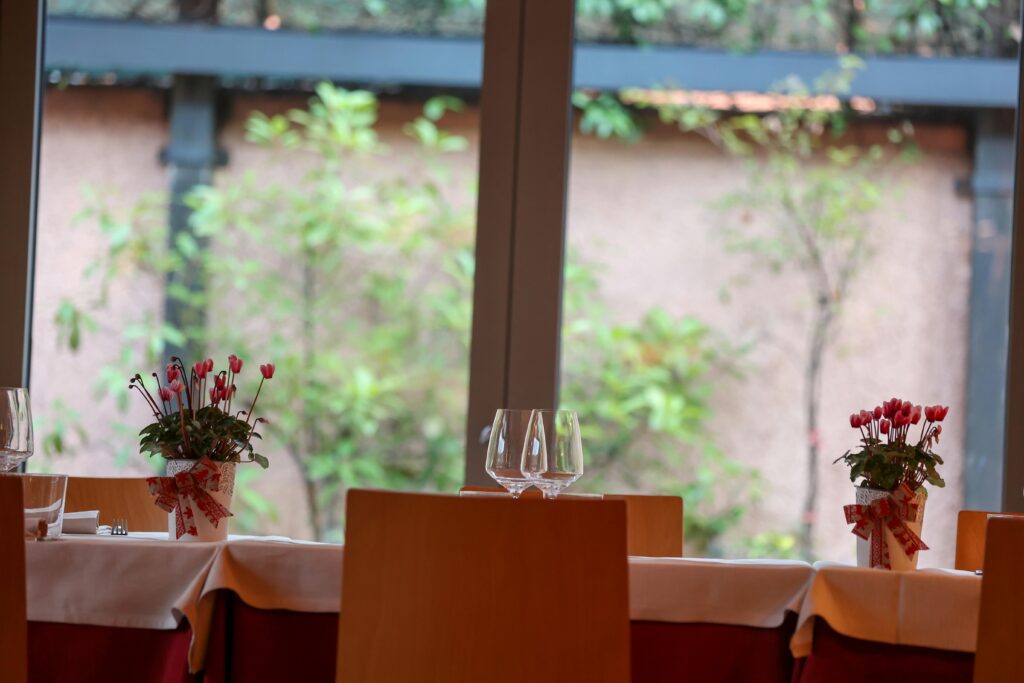 Dining room of the Baccalàdivino restaurant