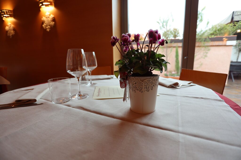 Dining room of the Baccalàdivino restaurant